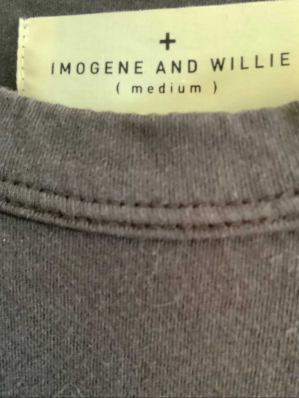 Imogene and Willie Medium Crewneck Tee in BROWN